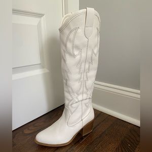 White cowboy boots